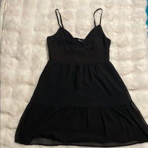 Dynamite Black Tiered Mini Dress